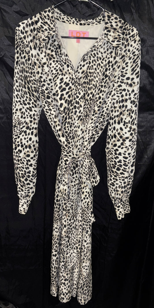 Animal Print Polo Dress