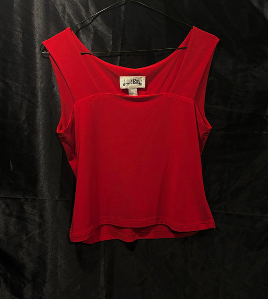 90s Red Rose Top